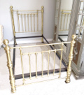 antique brass large single bed